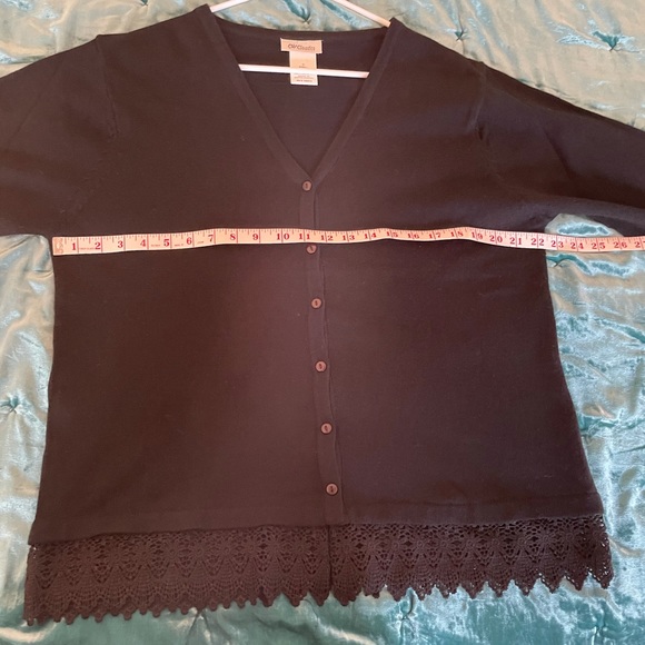 Lace Trimmed Cardigan - Picture 2 of 2